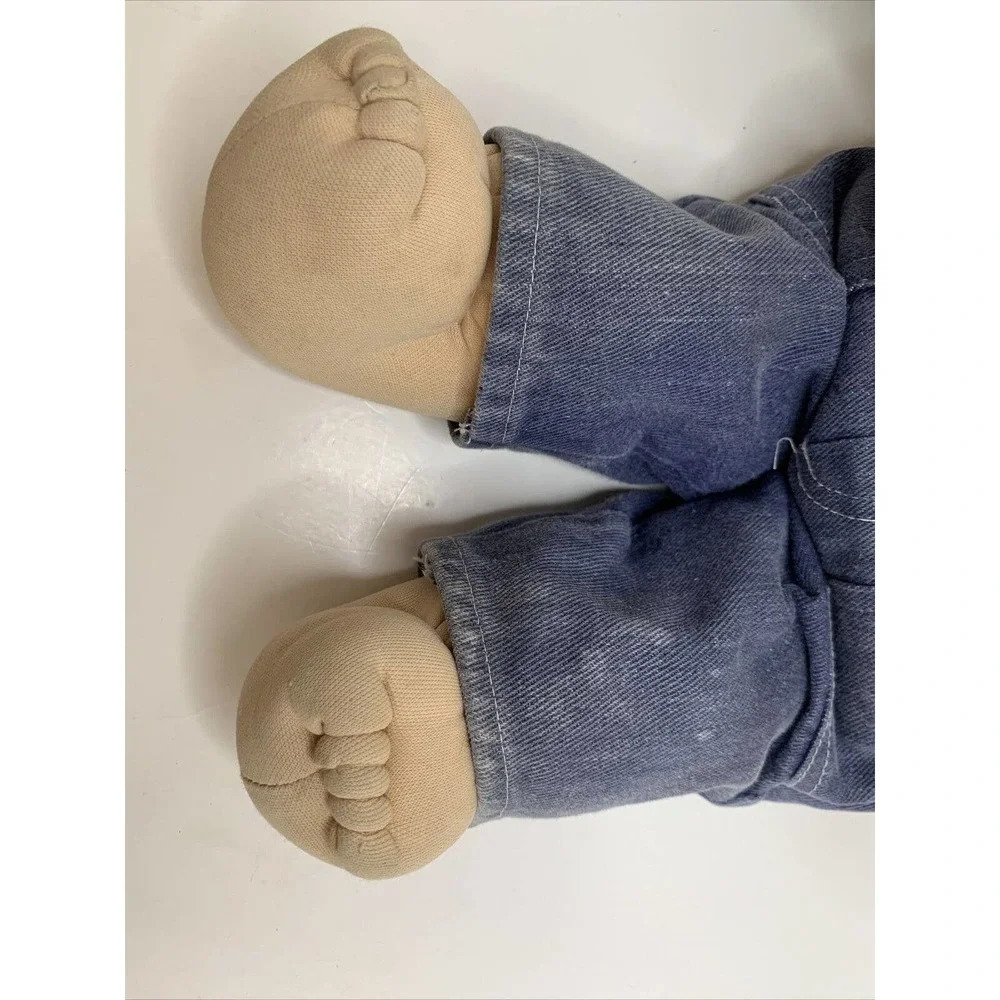 Vintage 1985 Cabbage Patch Kids Doll Boy Tooth Brown Hair - Picture 7 of 12